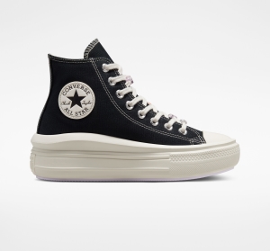 Dámské Boty Na Platformy Converse ​Chuck Taylor All Star Move DIY Beads Černé Fialové | 3897-ZOJUN