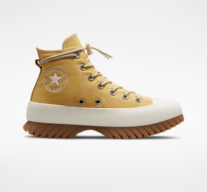 Dámské Boty Na Platformy Converse ​Chuck Taylor All Star Lugged 2.0 Utility Unisex Zlaté Oranžové | 5439-IDZET