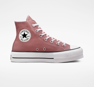 Dámské Boty Na Platformy Converse ​Chuck Taylor All Star Lift Seasonal Color Černé Bílé | 6879-WRZKF