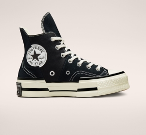 Dámské Boty Na Platformy Converse ​Chuck 70 Plus Unisex Černé Černé | 8174-IKOEV