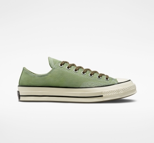 Dámské Nízké Converse ​Chuck 70 Jungle Cloth Unisex Zelene Bílé | 0674-YUFWO