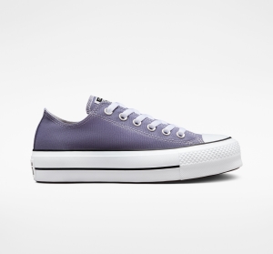 Dámské Nízké Converse ​Chuck Taylor All Star Lift Surplus Platene Fialové Bílé Černé | 2860-ZDMQP