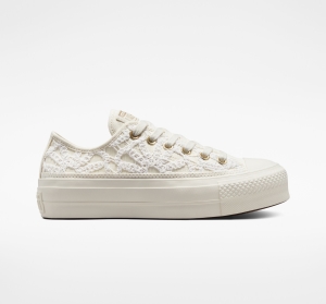 Dámské Nízké Converse ​Chuck Taylor All Star Lift Daisy Cord Bílé | 3160-RKTBO