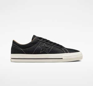 Dámské Nízké Converse ​One Star Pro Denim Skate Černé Černé | 8213-DOLPU