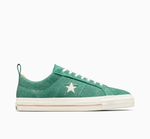 Dámské Nízké Converse ​One Star Pro Vintage Semišové Skate Algae Coast/Egret | 7486-UBHVZ