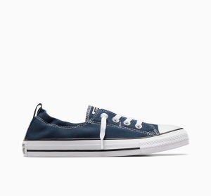 Dámské Slip On Converse ​Chuck Taylor All Star Shoreline Slip Tmavě Blankyt | 4571-PIEWU