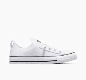 Dámské Slip On Converse ​Chuck Taylor All Star Shoreline Knit Slip Bílé Černé Bílé | 8529-UZIEJ