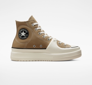 Dámské Vysoké Converse Chuck Taylor All Star Construct Černé | 2843-XCPBE