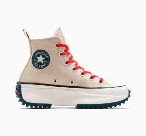 Dámské Vysoké Converse x LFC Run Star Hike Unisex Oat Milk/Egret/Rainforest | 4238-EFXSA