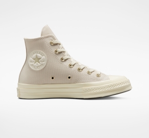 Dámské Vysoké Converse ​Chuck 70 Festival Florals Hnědé Světle Zlaté | 8943-LMUOS