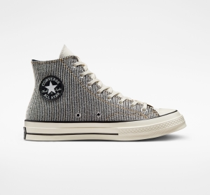 Dámské Vysoké Converse ​Chuck 70 Textured Tri-Panel Unisex Oranžové Černé | 4328-IZDUP