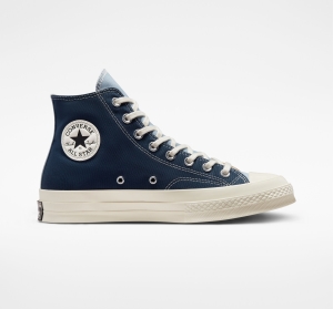 Dámské Vysoké Converse ​Chuck 70 Tri-Panel Unisex Tmavě Blankyt | 8163-SLFAE