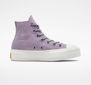 Dámské Vysoké Converse ​Chuck Taylor All Star Lift Platene Fialové Fialové | 1269-VQOPD