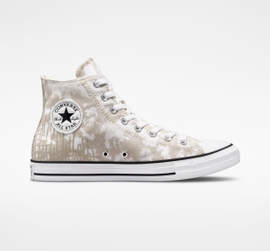Dámské Vysoké Converse ​Chuck Taylor All Star Dip Dye Unisex Šedé Bílé Černé | 2065-AFWSZ