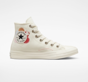 Dámské Vysoké Converse ​Chuck Taylor All Star Crafted Patchwork Růžové Černé | 2405-WYLCG