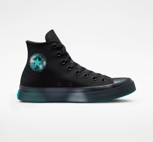 Dámské Vysoké Converse ​Chuck Taylor All Star CX Spray Paint Unisex Černé Tyrkysové | 3702-NRJFZ