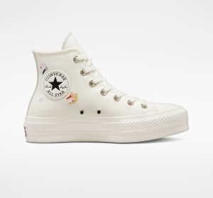 Dámské Vysoké Converse ​Chuck Taylor All Star Lift Butterfly Wings Růžové | 7582-UNISZ