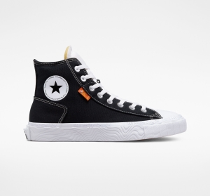 Dámské Vysoké Converse ​Chuck Taylor Alt Star Platene Unisex Černé Bílé Bílé | 4728-GCJFU