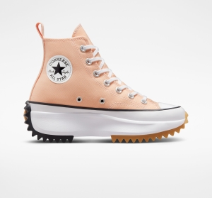 Dámské Vysoké Converse ​Run Star Hike Unisex Koralove Bílé Černé | 3827-MIJRD