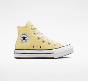 Dětské Boty Na Platformy Converse ​Chuck Taylor All Star Lift Little Kids Bílé Černé | 3852-OVPQA
