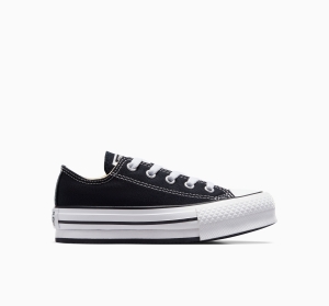Dětské Boty Na Platformy Converse ​Chuck Taylor All Star Lift Little Kids Černé Bílé Černé | 8741-FCVNM