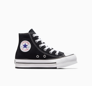 Dětské Boty Na Platformy Converse ​Chuck Taylor All Star Lift Little Kids Černé Bílé Černé | 9863-VAHSQ
