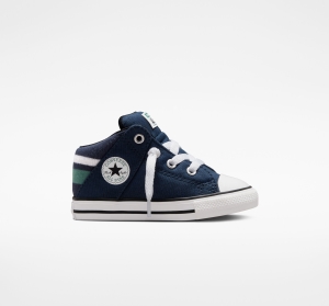 Dětské Nízké Converse Chuck Taylor All Star Axel Varsity Tmavě Blankyt Bílé | 9281-DUVPH