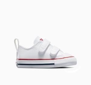 Dětské Nízké Converse ​Chuck Taylor All Star Easy-On Læder Toddler Bílé | 2607-QYJFK
