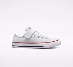 Dětské Nízké Converse ​Chuck Taylor All Star Easy-On Little Kids Bílé Bílé Béžový | 3416-DYBKN