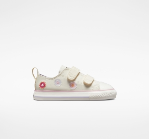 Dětské Nízké Converse ​Chuck Taylor All Star Easy-On Festival Florals Toddler Bílé | 3970-IMQTO
