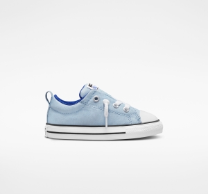 Dětské Nízké Converse ​Chuck Taylor All Star Street Seasonal Color Toddler Blankyt Blankyt Bílé | 8679-KGYMO