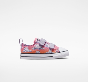 Dětské Nízké Converse ​Chuck Taylor All Star Easy-On Cloud Gazer Toddler Fialové Růžové | 9163-KMAUZ