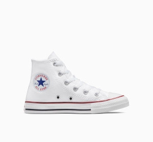Dětské Vysoké Converse ​Chuck Taylor All Star Classic Little Kids Bílé | 2705-EMUKJ