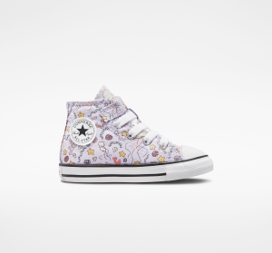Dětské Vysoké Converse ​Chuck Taylor All Star Easy-On Under The Sea Toddler Fialové Světle Tyrkysové Bílé Bílé | 2873-CYKVL