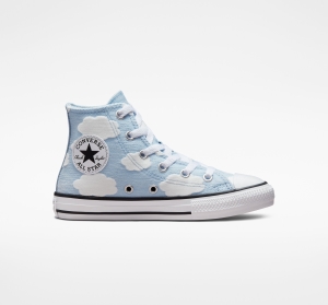 Dětské Vysoké Converse ​Chuck Taylor All Star Clouds Big Kids Blankyt Bílé Černé | 5296-AZPHK