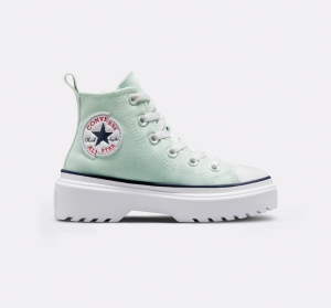 Dětské Vysoké Converse ​Chuck Taylor All Star Lugged Lift Retro Denim Little Kids Blankyt Bílé | 6831-ORTWF