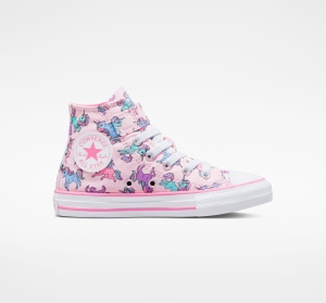Dětské Vysoké Converse ​Chuck Taylor All Star Easy-On Unicorns Little Kids Růžové Růžové Blankyt | 6925-QVKIH