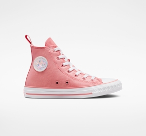 Dětské Vysoké Converse ​Chuck Taylor All Star Iridescent Big Kids Bílé Bílé | 7856-NOLYH