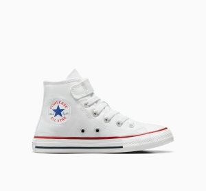 Dětské Vysoké Converse ​Chuck Taylor All Star Easy-On Little Kids Bílé Bílé Béžový | 8269-EUHAM