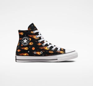 Dětské Vysoké Converse ​Chuck Taylor All Star Comets Big Kids Černé Bílé | 8416-GKWSH