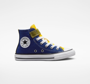 Dětské Vysoké Converse ​Chuck Taylor All Star Easy-On Twill Little Kids Blankyt Červené Bílé | 8523-LBSDH