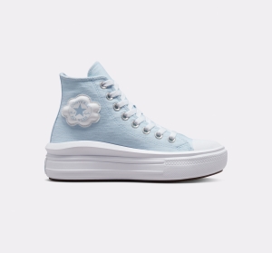 Dětské Vysoké Converse ​Chuck Taylor All Star Move Cloud Patch Big Kids Blankyt Blankyt | 8950-WJVHF