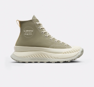 Pánské Boty Na Platformy Converse ​Chuck 70 AT-CX Bavlněné Twill Unisex Zelene | 7456-PRTQK