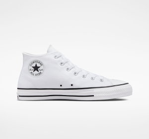 Pánské Nízké Converse CONS Chuck Taylor All Star Pro Bílé Bílé Černé | 3281-IFSNO