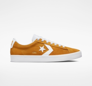 Pánské Nízké Converse ​PL Vulc Pro Semišové Skate Bílé Bílé | 8429-LKQTX