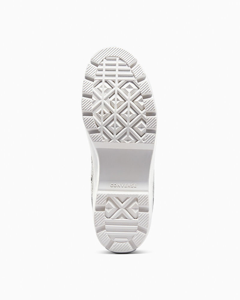 Dámské Boty Na Platformy Converse ​Chuck Taylor All Star Lugged Læder Černé Bílé Bílé | 0452-YUSZG