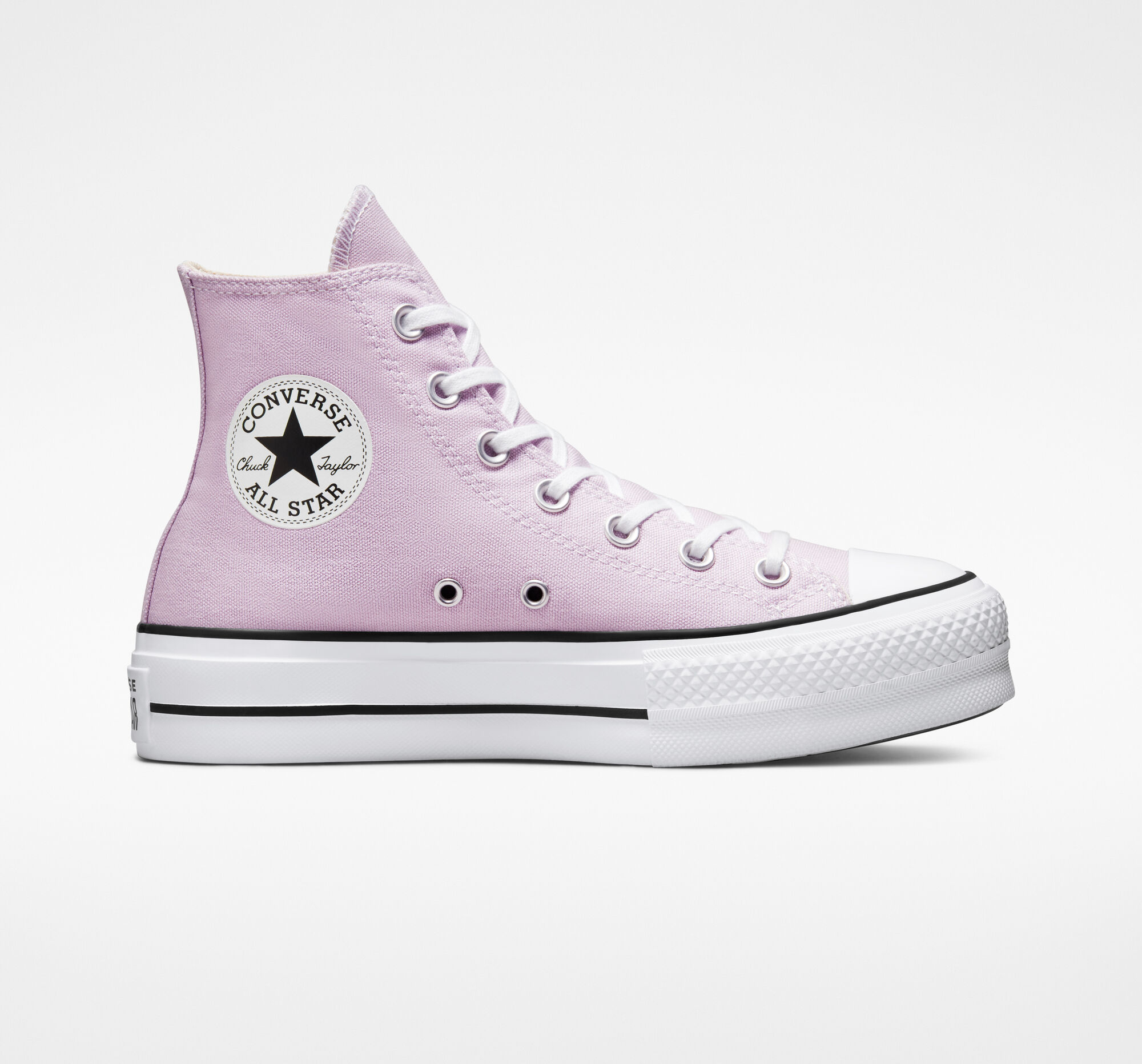 Dámské Boty Na Platformy Converse ​Chuck Taylor All Star Lift Seasonal Color Bílé Černé | 0769-OPRBD