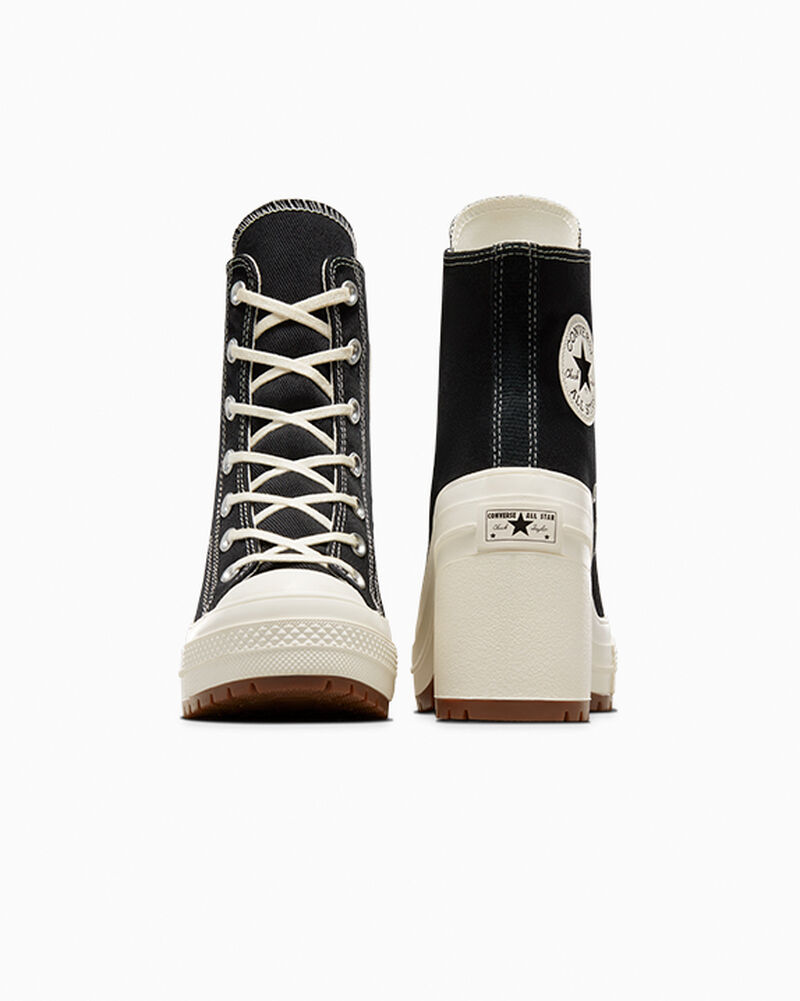 Dámské Boty Na Platformy Converse ​Chuck 70 De Luxe Heel Černé | 0867-CEYKN