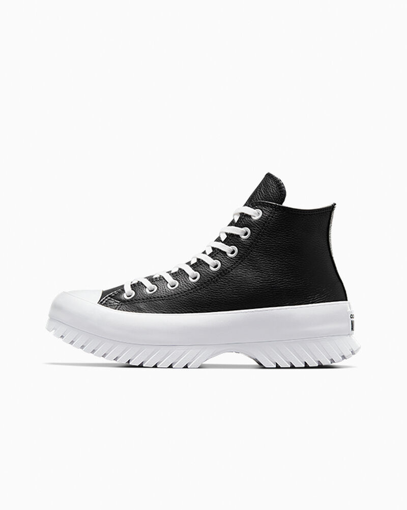 Dámské Boty Na Platformy Converse ​Chuck Taylor All Star Lugged 2.0 Læder Černé Bílé | 1359-BNTYZ