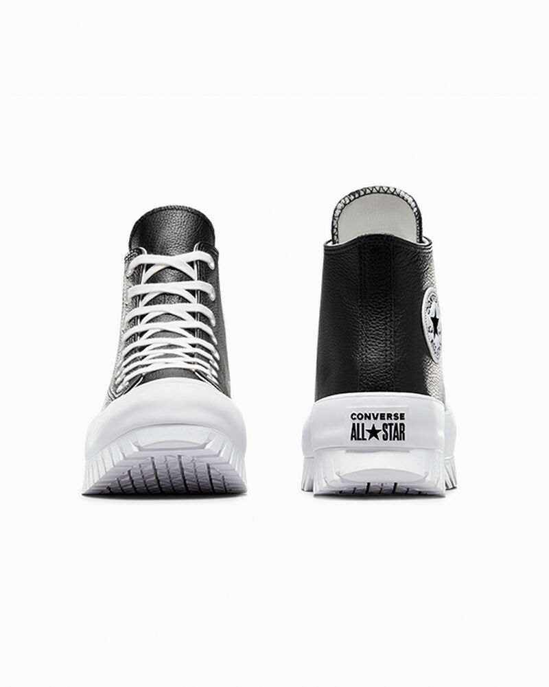 Dámské Boty Na Platformy Converse ​Chuck Taylor All Star Lugged 2.0 Læder Černé Bílé | 1359-BNTYZ